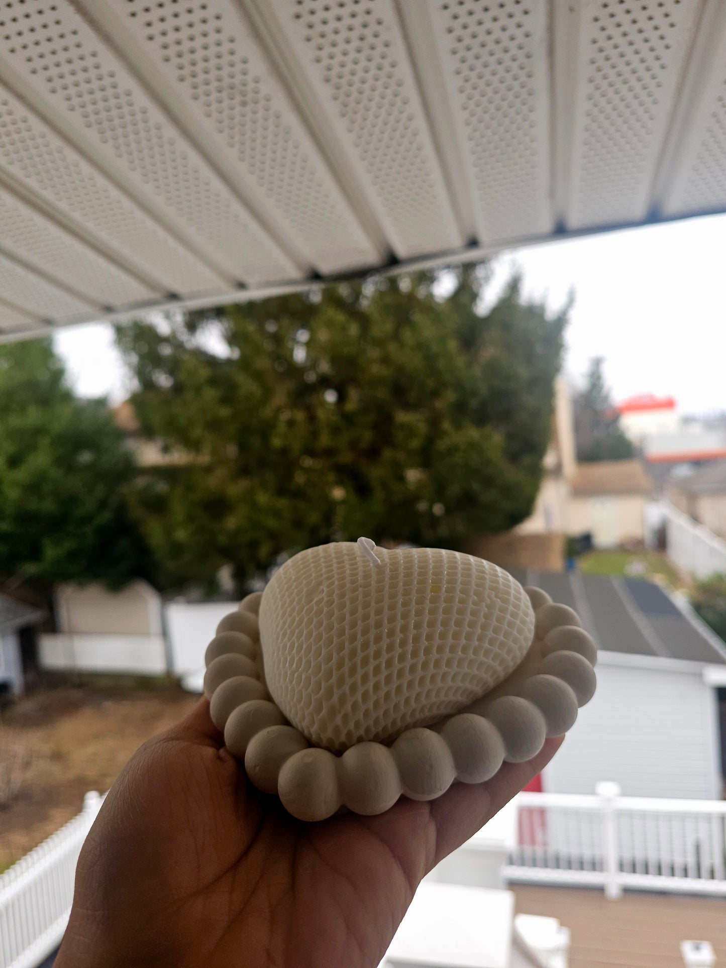 Heart Shaped Organic Candle